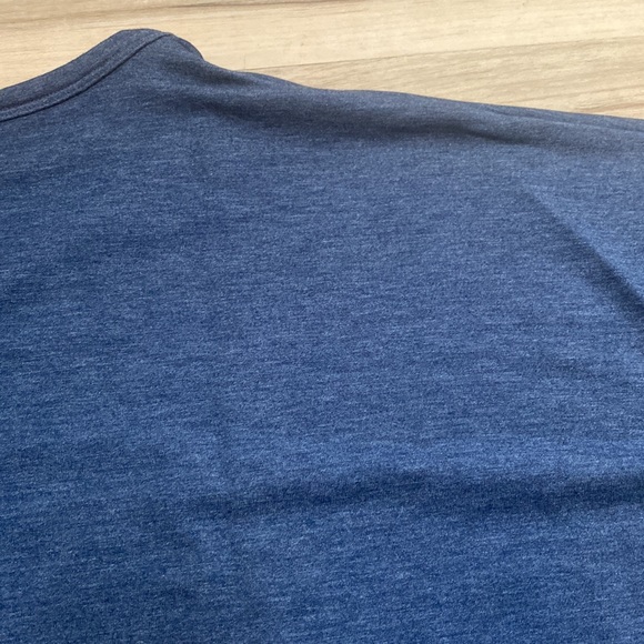 Tuff Athletics Womens L Long Sleeve Blue Shirt. Pullover. Crew neck. Heather Blu - Picture 8 of 12